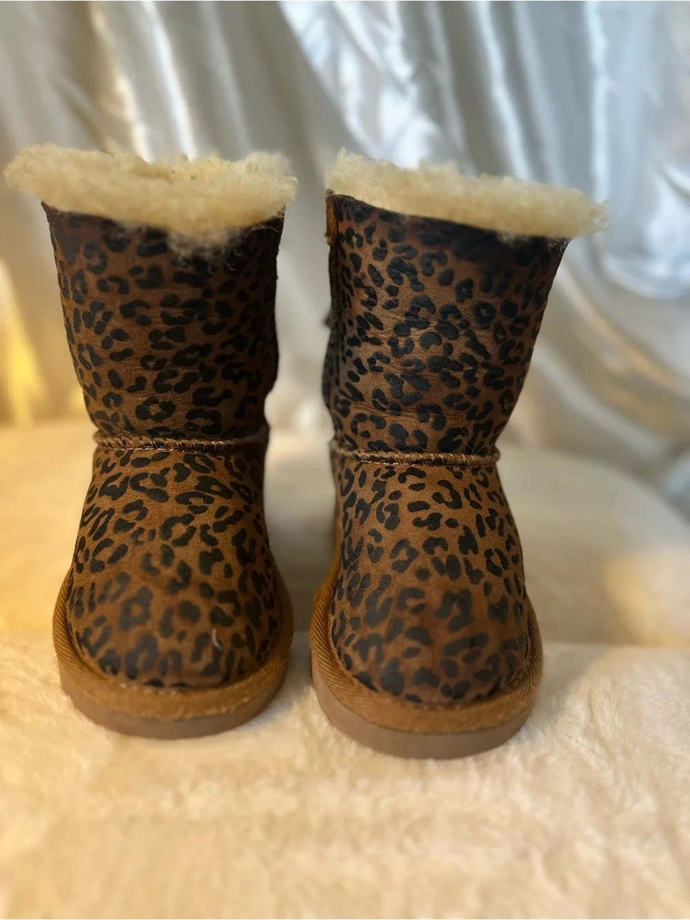 UGG Kids Brown Leopard Print Boots |Toddler 6